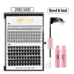DIY Eyelash Extension Kit - Natural Cluster Lashes