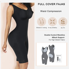 Plus Size Women's Full Body Shapewear with Abdominal Control