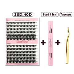 DIY Eyelash Extension Kit - Natural Cluster Lashes