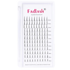 Lash Spikes Extension D Curl Mixed Tray Fairy Lashes Premade Spikes Eyelash Extensions Super Thick Spikes Individual Lashes Preamde Fans (D Curl 8-14mm)