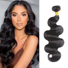 FULFILDRM Human Hair Bundles Body Wave Bundles 100% Unprocessed 12A Body Wave Human Hair Bundles Brazilian Virgin Hair Weave 3 Bundles (Body Wave 1 Bundles Natural Color 20 Inch)