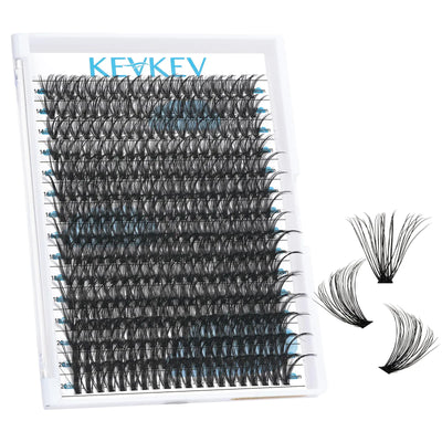 300 Pcs Individual Lashes Lash Clusters DIY Lash Extension Cluster Lashes that Look Like Eyelash Extensions Self Applicaton at Home Volume Dramtic Look(30D D-14-20mix)