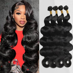 Human Hair Bundles Body Wave Bundles Human Hair 22 22 24 24 Inch 3 Bundles Human Hair 10A Grade 100% Unprocessed Brazilian Virgin Hair Body Wave 3 Bundles Human Hair Extensions Natural Color